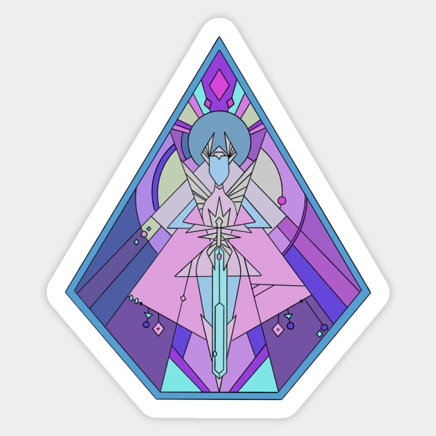 Stained Glass She-Ra Sticker by Oz & Bell